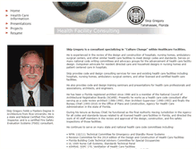 Tablet Screenshot of healthfacilityconsulting.com